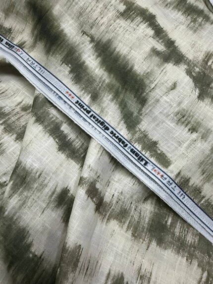 SHIRT- COTTON LINEN PRINTED FABRIC