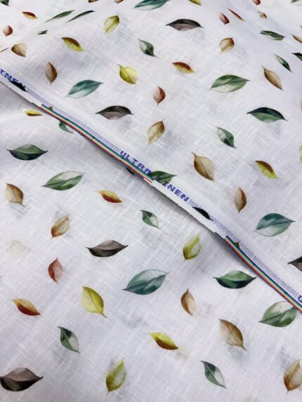 SHIRT- COTTON LINEN PRINTED FABRIC