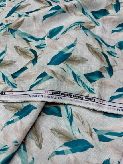 SHIRT- COTTON LINEN PRINTED FABRIC