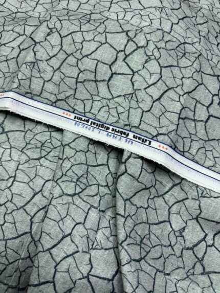 SHIRT- COTTON LINEN PRINTED FABRIC