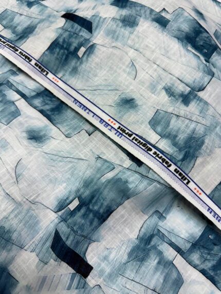 SHIRT- COTTON LINEN PRINTED FABRIC