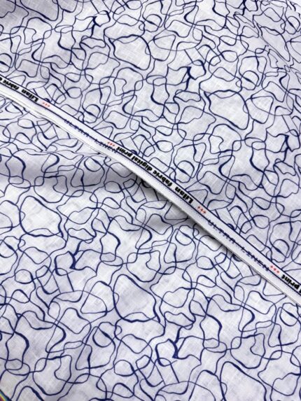 SHIRT- COTTON LINEN PRINTED FABRIC