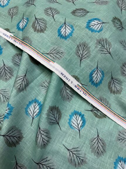 SHIRT- COTTON LINEN PRINTED FABRIC