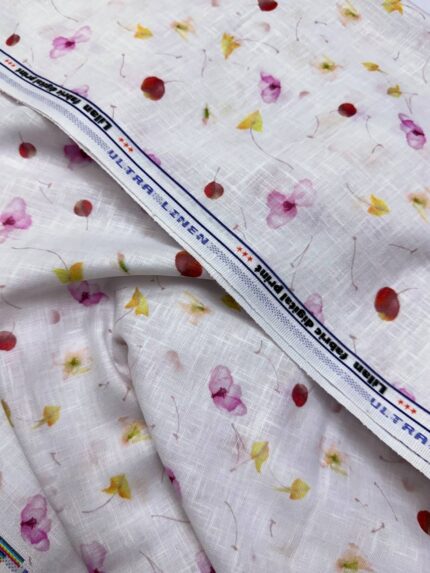 SHIRT- COTTON LINEN PRINTED FABRIC