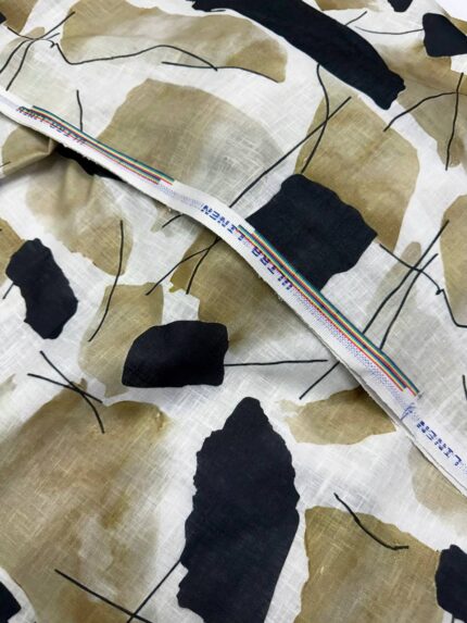 SHIRT- COTTON LINEN PRINTED FABRIC