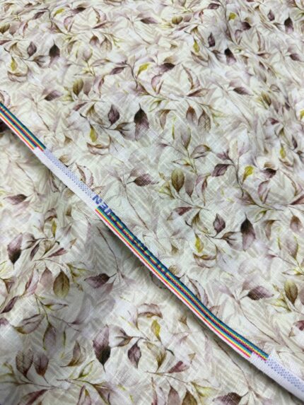 SHIRT- COTTON LINEN PRINTED FABRIC