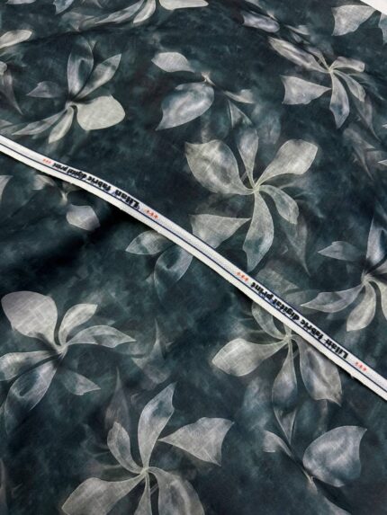 SHIRT- COTTON LINEN PRINTED FABRIC