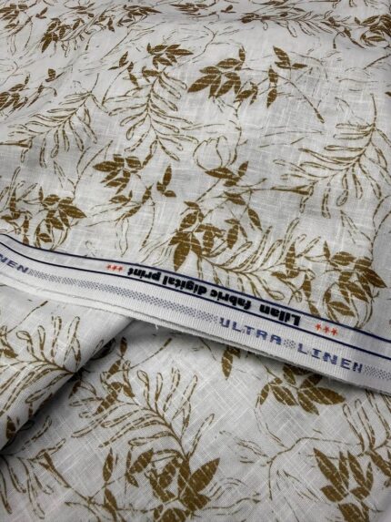 SHIRT- COTTON LINEN PRINTED FABRIC
