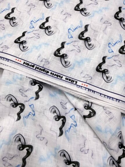 SHIRT- COTTON LINEN PRINTED FABRIC