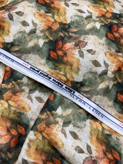 SHIRT- COTTON LINEN PRINTED FABRIC