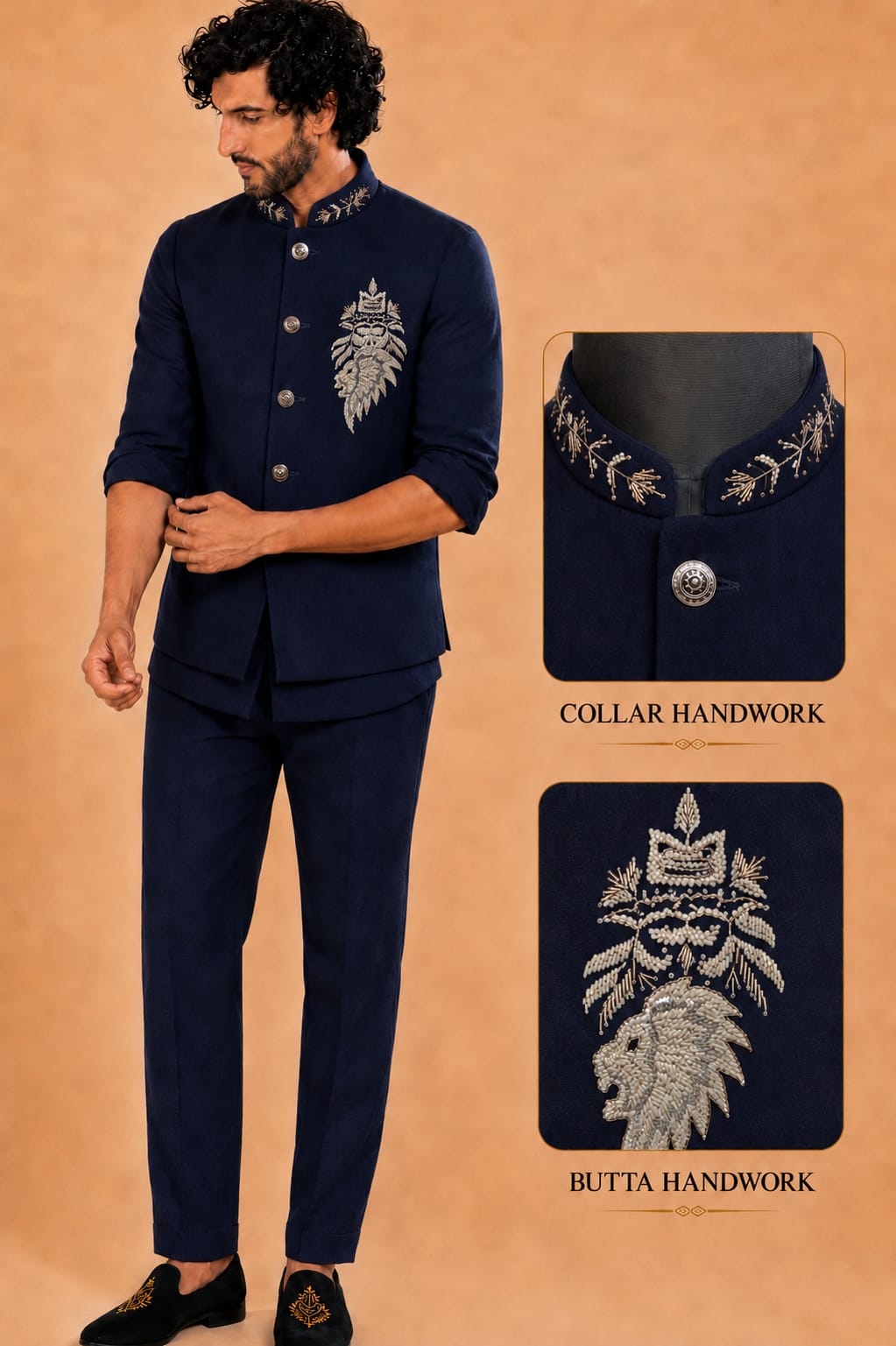 WhatsApp Image 2026-08-02 at 8.54.59 PM (8) Men Linen Silk Fabric Embroidered Nehru Jacket Set with sort Kurta & Trousers - Image 1