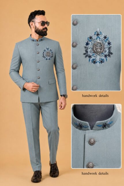 Premium  Handwork Bandhgala / Jodhpuri Suit Set