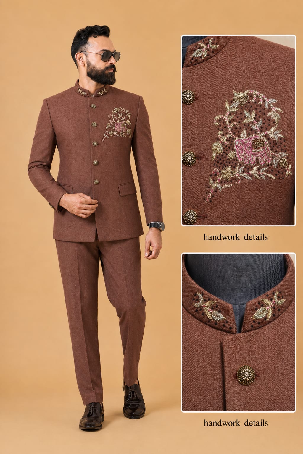 WhatsApp Image 2026-08-18 at 12.12.40 AM Premium Handwork Bandhgala / Jodhpuri Suit Set - Image 1