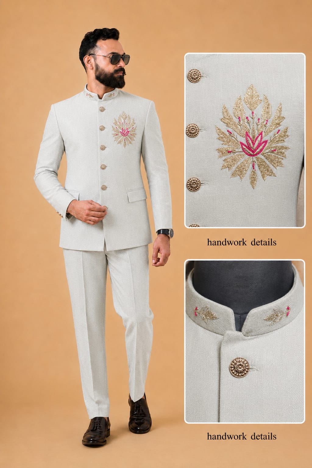 WhatsApp Image 2026-08-18 at 12.12.46 AM Premium Handwork Bandhgala / Jodhpuri Suit Set - Image 1