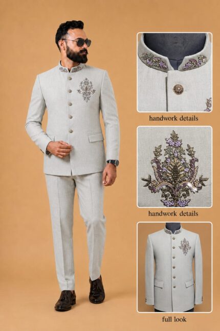 Premium  Handwork Bandhgala / Jodhpuri Suit Set