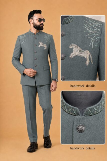 Premium  Handwork Bandhgala / Jodhpuri Suit Set