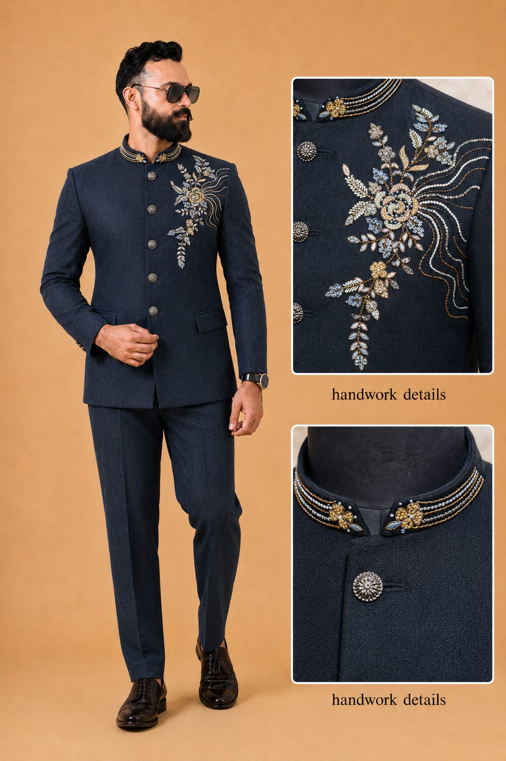 WhatsApp Image 2026-08-18 at 12.12.53 AM (2) Premium Handwork Bandhgala / Jodhpuri Suit Set - Image 1