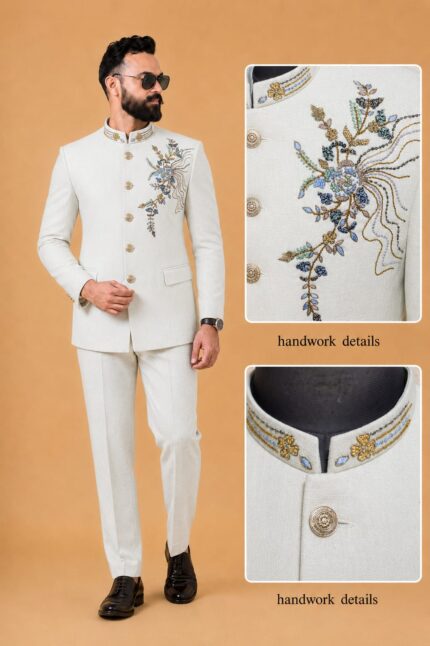 Premium  Handwork Bandhgala / Jodhpuri Suit Set